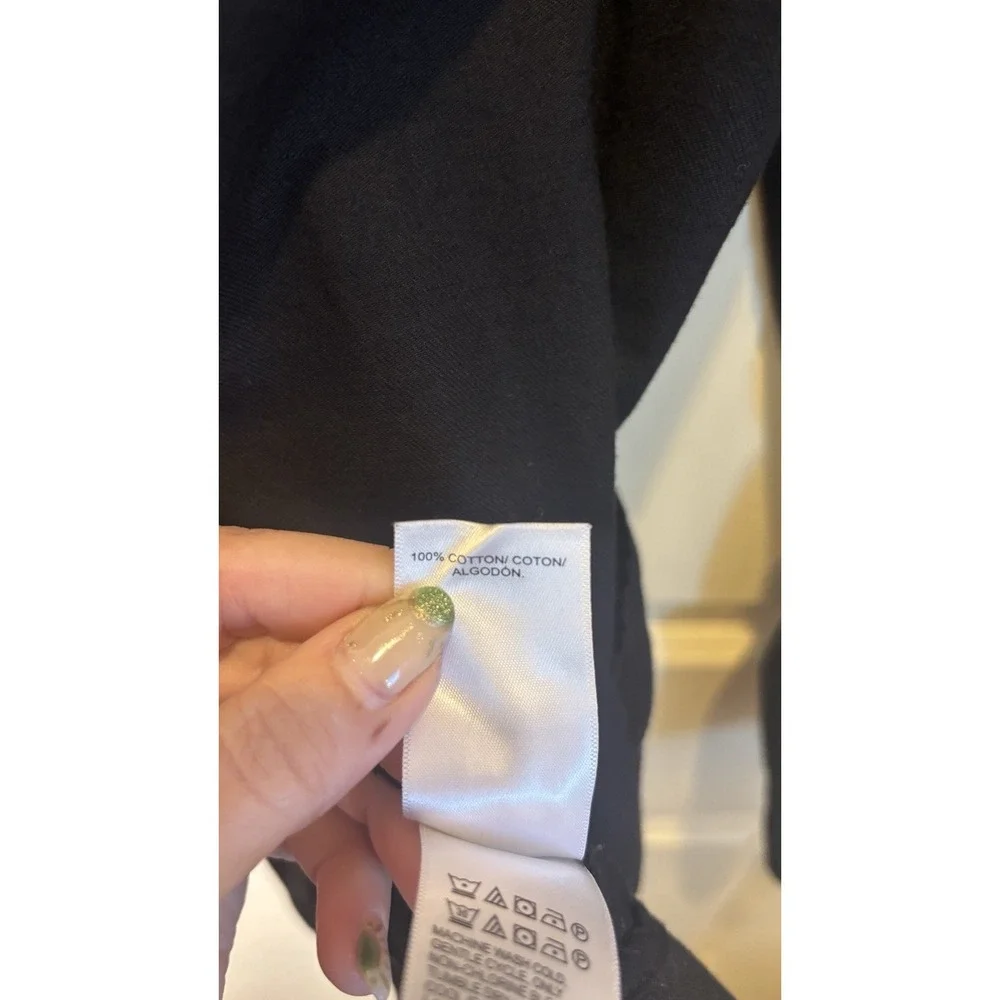 Lucky Brand Women Medium Black Cotton Single Button Blazer‎ Jacket Staple Piece